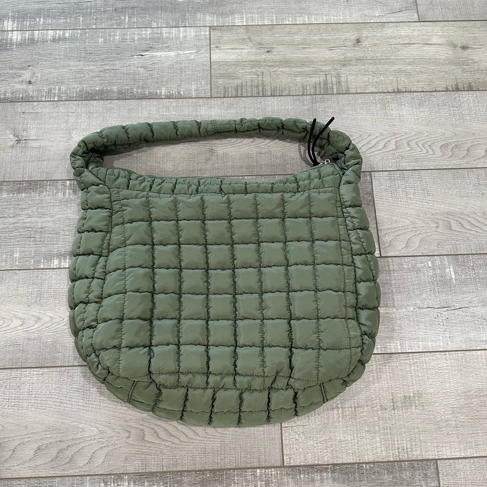 FP Movement by Free People Olive Green Quilted Shoulder Bag - Picture 3 of 9